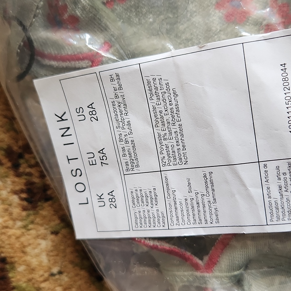Lost ink bra - Picture 9 of 9